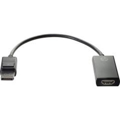 HP Videoadapter DisplayPort til HDMI - Premium Sort | Oplev Suveræn Billedkvalitet!